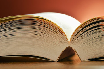 Composition with books on the table