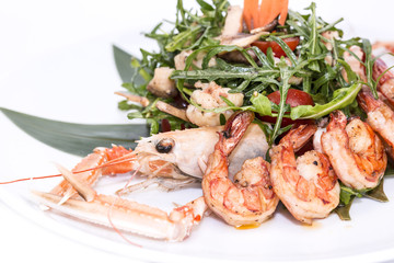 salad of shrimp and crawfish
