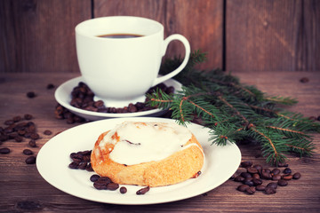 cup of coffee and sweets