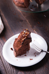 Delicious chocolate pound cake