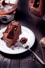 Delicious chocolate pound cake