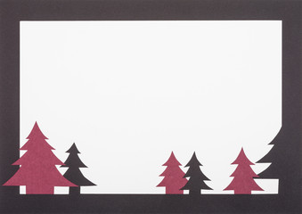 Schwarze Weihnachtskarte