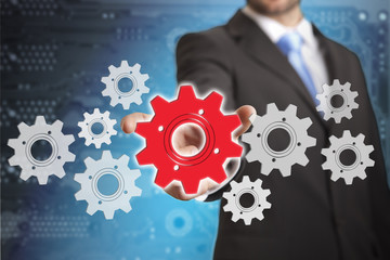 Businessman solution concept