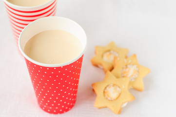 Baked Milk (Russian and Ukrainian Cuisine) and Cookies