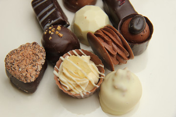 Decorated chocolates
