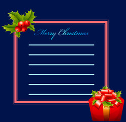Greeting card - Merry Christmas