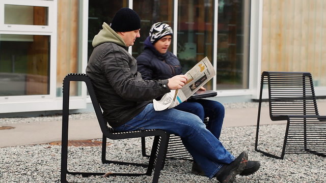 Man reading on the street episode 3