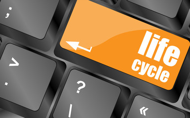 life cycle on laptop keyboard key