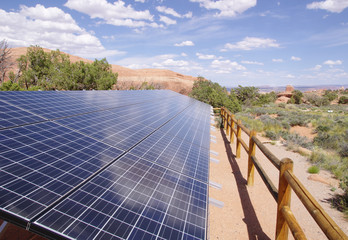 Solar Panels in desert