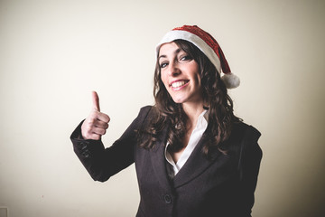 christmas businesswoman