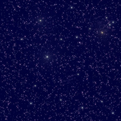 Abstract, starry space illustration.