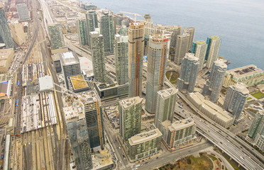 Toronto downtown view from CN tower © oneinchpunch