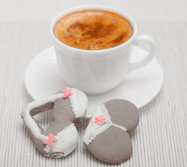 Cup coffee bikini underwear gingerbread cake cookie