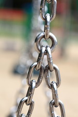 steel metal chain links segment
