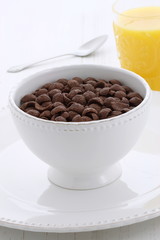 Delicious cocoa cereal