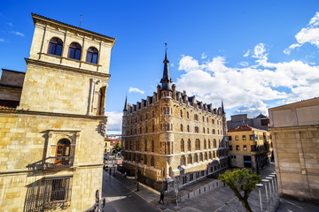 Botines Palace in Leon (Castilla y Leon), Spain