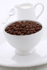 Delicious cocoa cereal