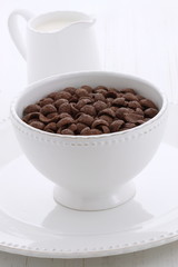 Delicious cocoa cereal