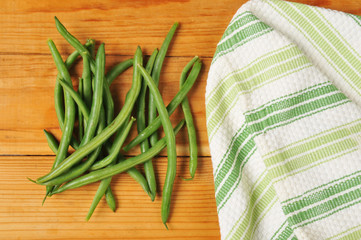 Fresh picked green beans