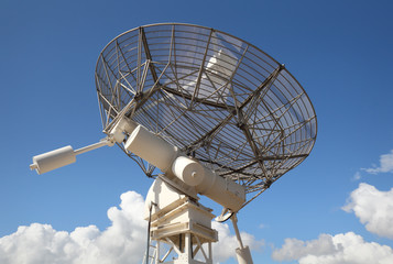 Radio Telescope Facing Skyward