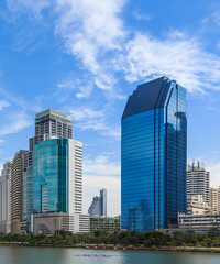 Fototapeta premium Cityscape in Sunny Day, Bangkok, Thailand