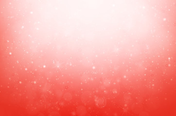 abstract colorful bokeh on red background