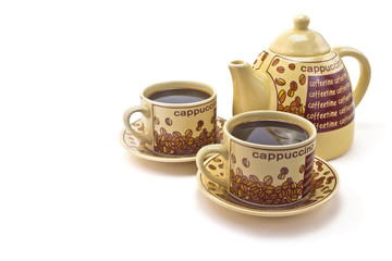 Two cups of coffee