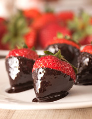 strawberries in chocolate