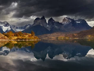 Peel and stick wall murals Cordillera Paine Sunrise in Torres del Paine National Park