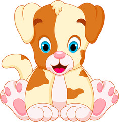 Cute puppy cartoon