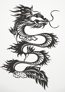 Dragon. Vector illustration