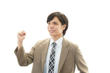 笑顔のビジネスマン