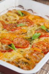 Caprese gratin