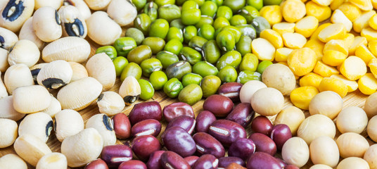 Obraz na płótnie Canvas Variety of Beans and Lentils