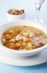 chicken soup with vegetables