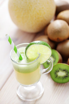 kiwi and melon juice