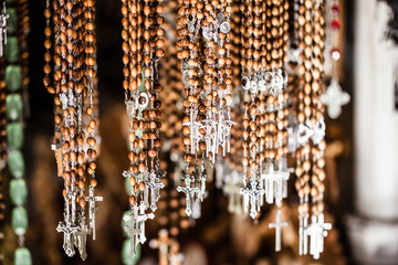 Crosses sold in street market,Jerusalem Old City,Israel