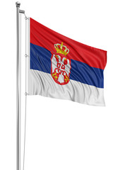 3D Serbian flag