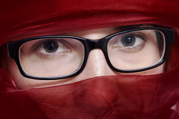 Woman with veil