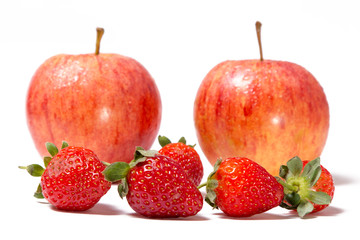 Fresh Apple and Strawberry