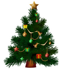 Fototapeta na wymiar christmas tree isolate2