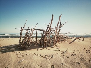 Abandoned beach