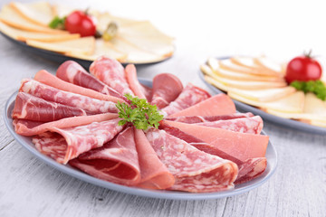 Fototapeta premium raclette and meats