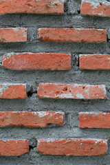 Obraz premium Brick wall of the old red brick
