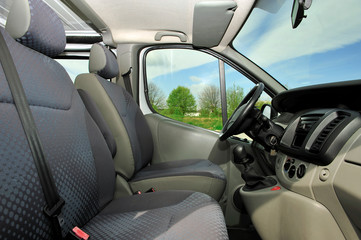 auto, cab, van, transport, open, journey, road, steering