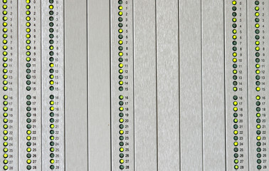 synoptic Panel for signalling alarms with green led