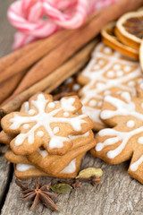 Decorated Christmas cookies