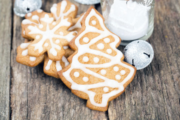 Decorated Christmas cookies