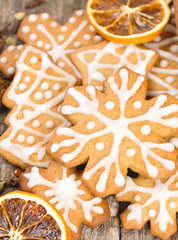 Decorated Christmas cookies