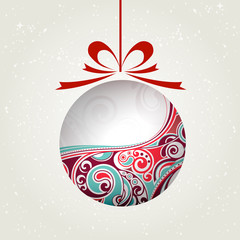 Vintage style xmas ball